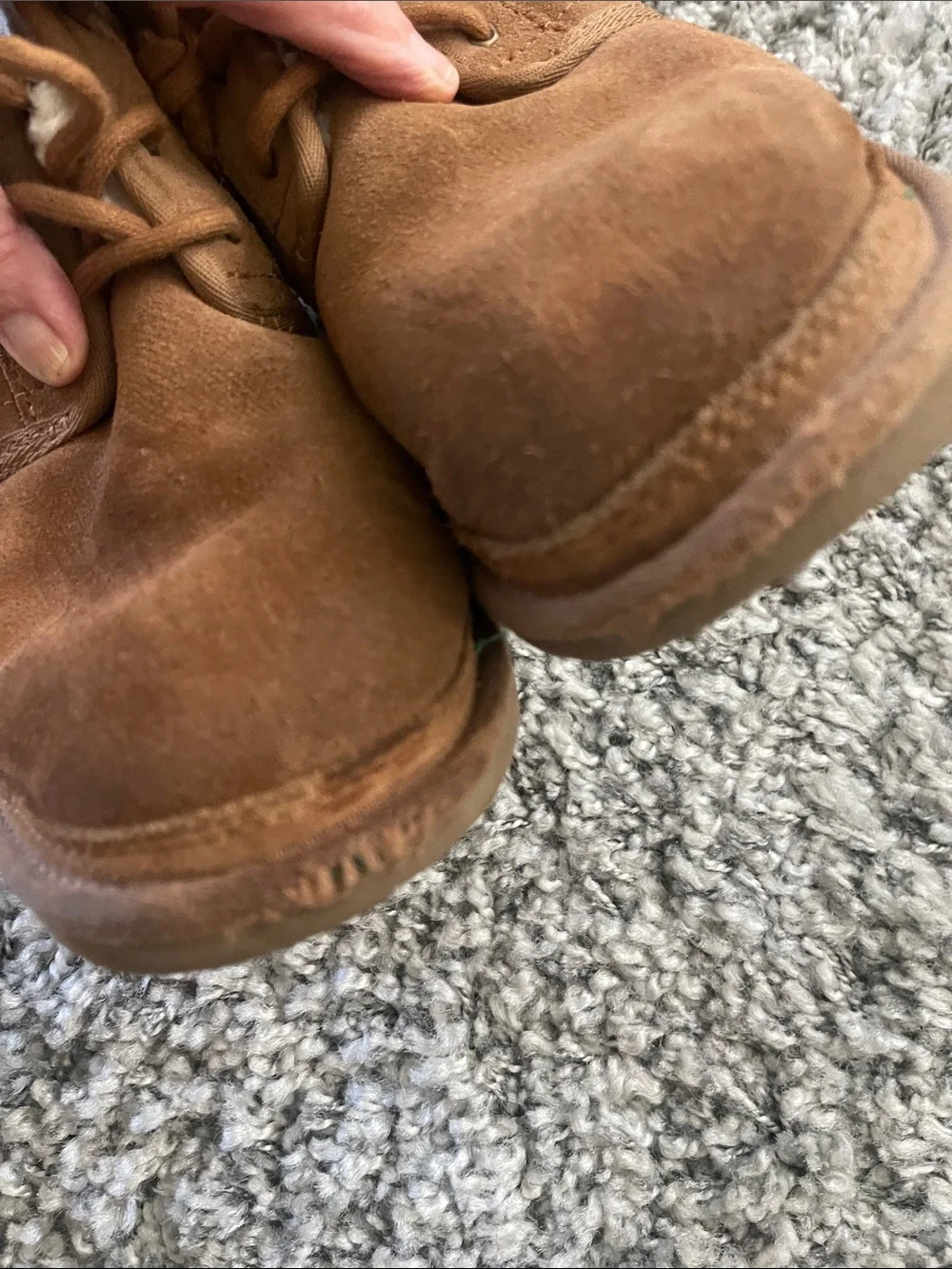 UGG Kids Chestnut Suede Lined Ankle Boots